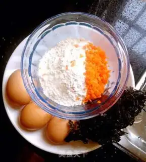 Make A purple eggcake step 0