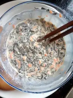 Make A purple eggcake step 1