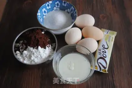 Make White cocoa sponge cake step 0