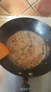 Make Spam mashed mushrooms step 2