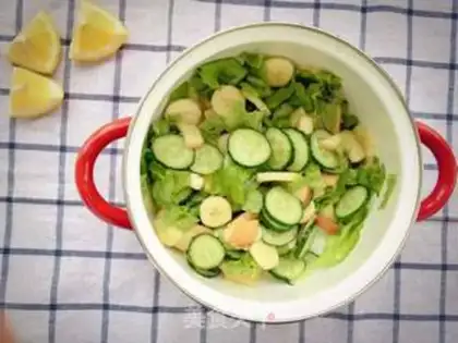 Make Apple Jell-O vegetable salad step 6