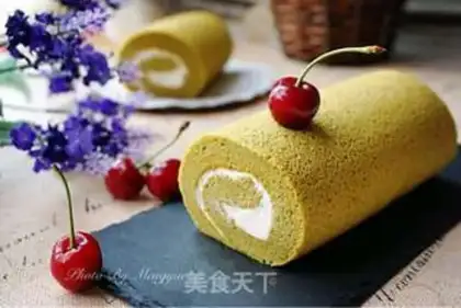 Make Tea and cream cake rolls step 26