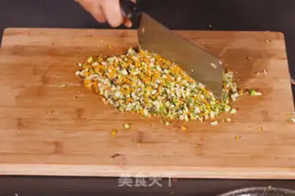 Make Shrimp vegetable pie step 3