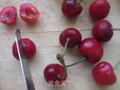 Make Cherry mini pizza step 1