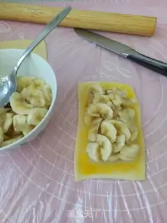 Make Bag banana pie step 8