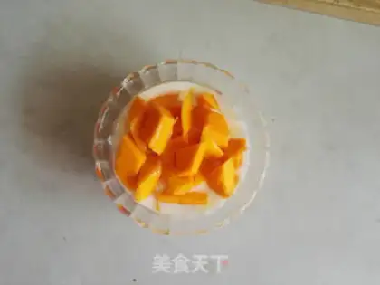 Make Mango honey yogurt step 3