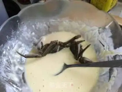 Make Eggs towing crabs step 6