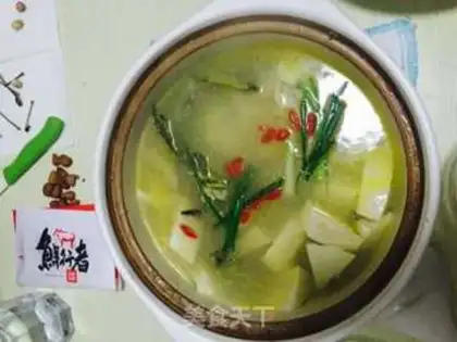 Make Tofu soup step 4