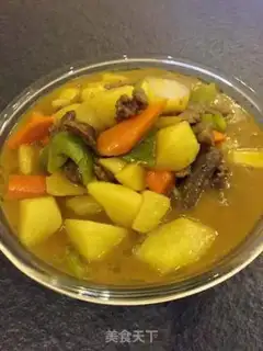 Make Curry beef rice step 12