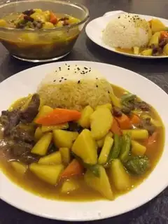 Make Curry beef rice step 13