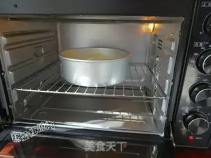 Make Orange juice twirl cake step 11
