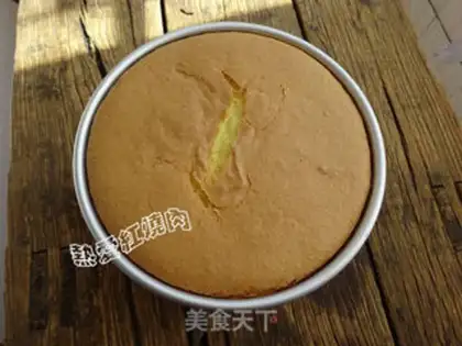Make Orange juice twirl cake step 12