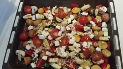 Make Olive oil roasted vegetables step 0