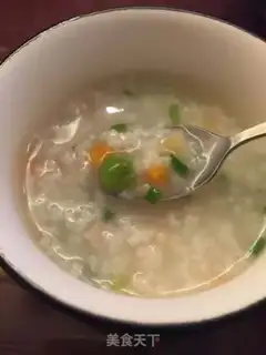Make Skinny meat and vegetable congee step 4