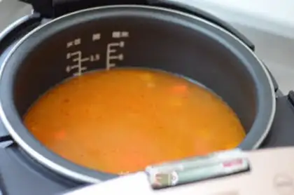 Make Curry chicken rice step 8