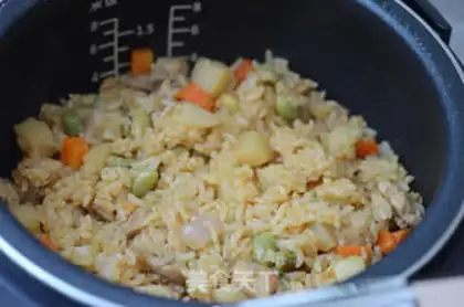 Make Curry chicken rice step 10