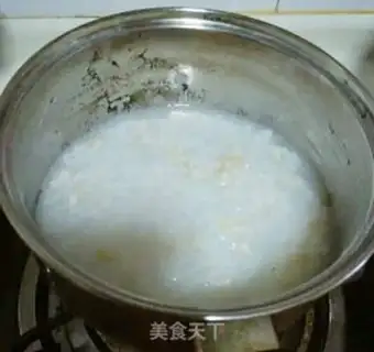 Make Vegetable rice congee step 3