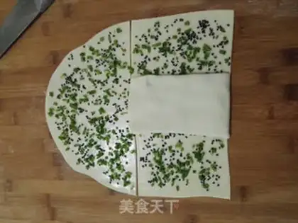 Make Onion sesame pancakes step 11
