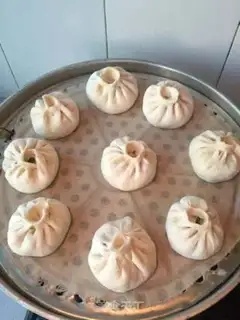 Make The red bean bun step 21