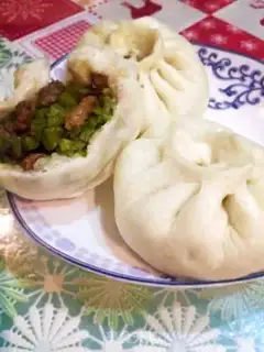 Make The red bean bun step 24