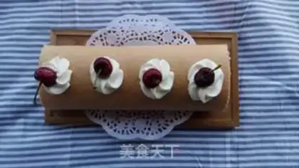 Make Original cream cake roll step 12