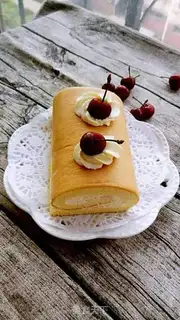 Make Original cream cake roll step 14