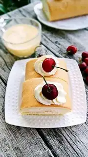 Make Original cream cake roll step 15