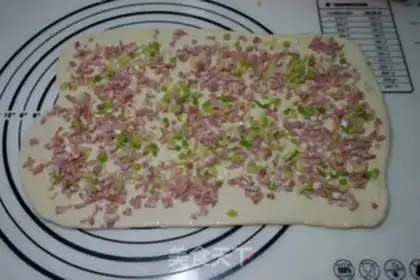 Make Bacon onion cheese rolls step 6