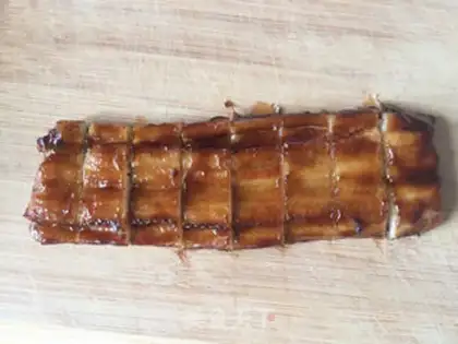 Make Japanese roasted eels step 17