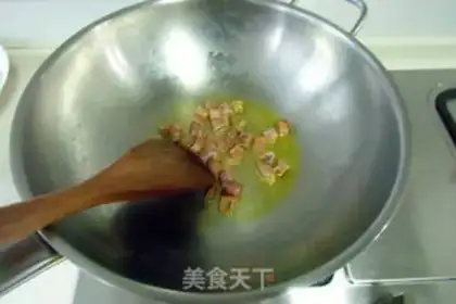 Make Sausage fried rice step 2