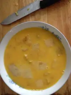 Make Pineapple milk and eggs step 5
