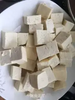 Make Chicken chest fried tofu step 0