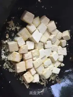 Make Chicken chest fried tofu step 3