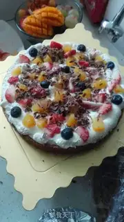Make Chocolate fruit cake step 15