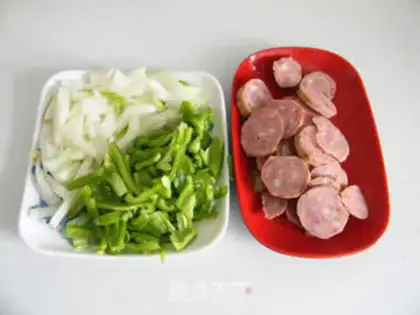 Make Red sausage vegetable pizza step 8