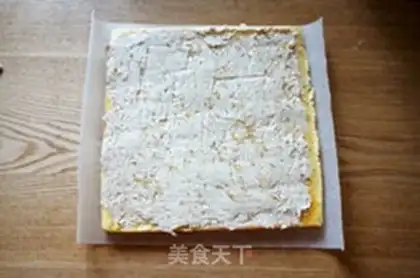 Make Banana cake roll step 26