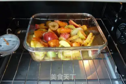 Make Roasted fruit with ice cream step 5