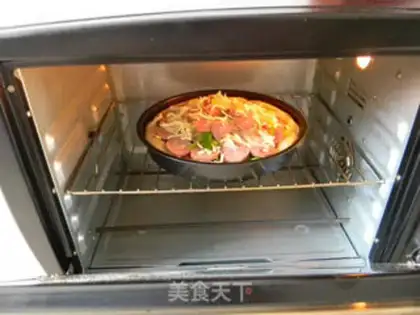 Make Red sausage vegetable pizza step 13