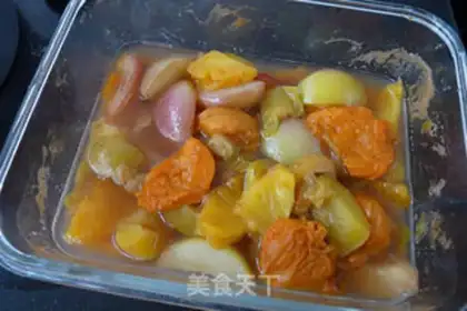 Make Roasted fruit with ice cream step 6