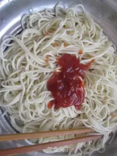 Make Ham noodles step 3