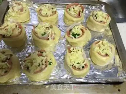 Make Bacon cheese bread step 4