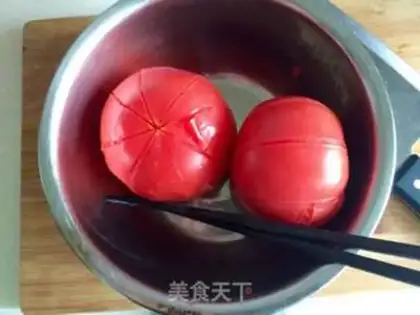Make Tomato fried eggs step 3