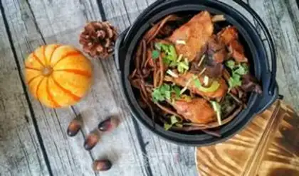 Make Chicken stew mushrooms step 13