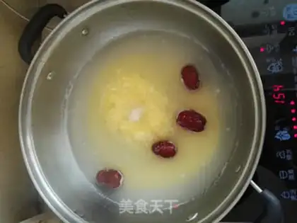 Make Red-tree rice porridge step 2