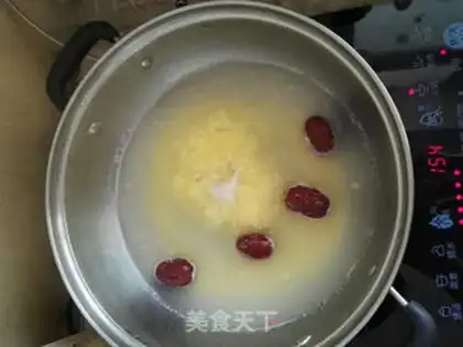 Make Red-tree rice porridge step 3