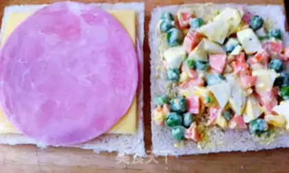 Make Salad toast step 1
