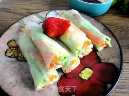 Make Easy Vietnam Spring Roll step 8