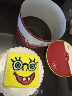 Make SpongeBobcake step 6