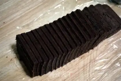 Make Chocolate slice cookies step 6