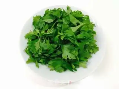 Make Celery leaves step 2